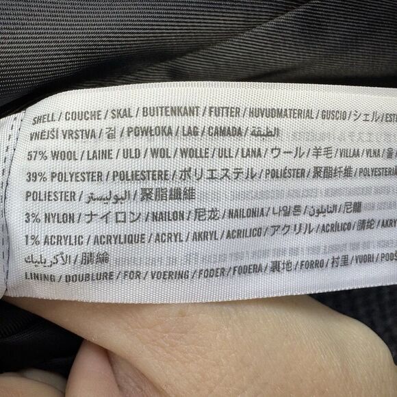 Abercrombie Fitch Womens XS Houndstooth Wool Blazer Coat Jacket Preppy Career - Picture 10 of 11